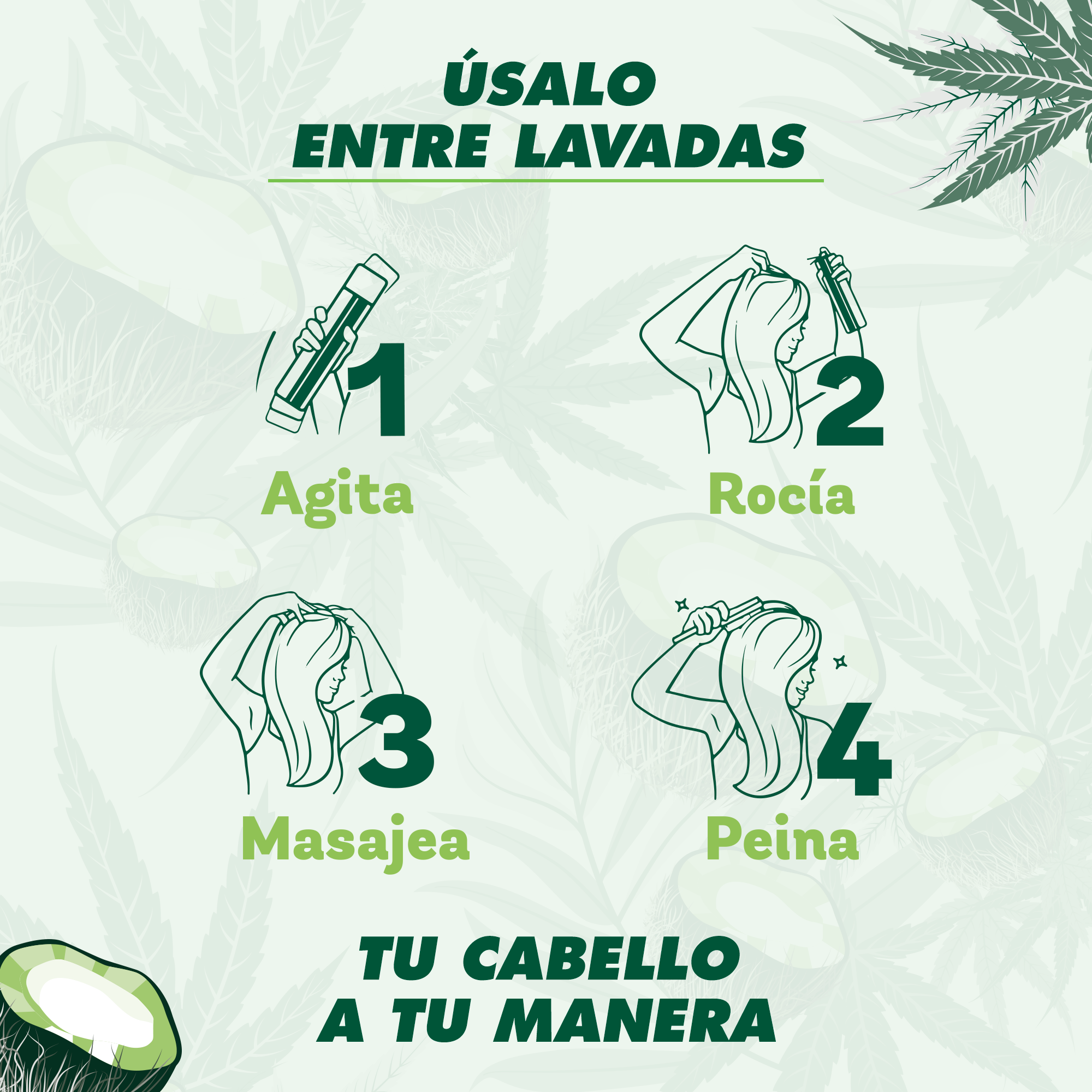 Shampoo en Seco Batiste Naturally Hemp & Coconut Milk 200 ml Batiste