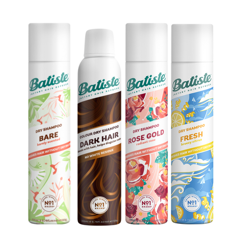 Shampoo en seco Pack 4 Batiste 200ml a elección c/u