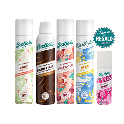Shampoo en seco Pack 4 Batiste 200ml a elección c/u